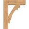 Ekena Millwork Merced Block Smooth Bracket w/ Offset Brace, Western Red Cedar, 7 1/2"W x 26"D x 34"H BKT0806X26X34MRC05SWR - alternate 3